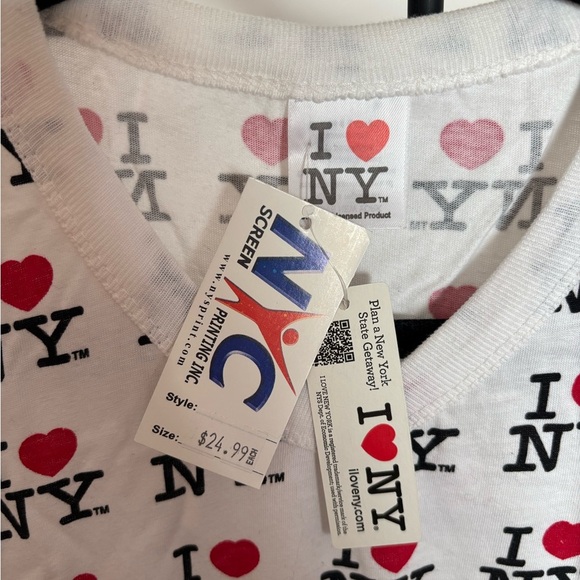 White I Love NY T-Shirt - Picture 2 of 4